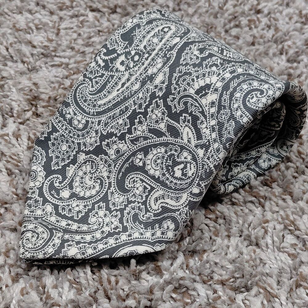 Vintage Polo Ralph Lauren 100% Silk Paisley Neck Tie England 4" Wide
